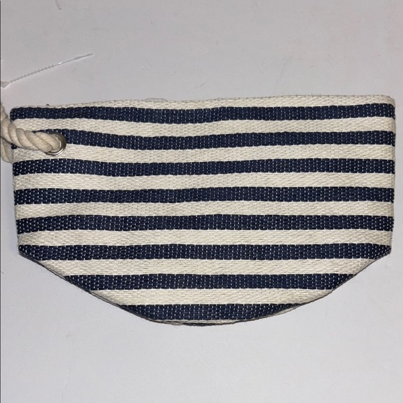 Macy's Navy and White Striped Wristlet
Straw like clutch Super Cute - Picture 1 of 7